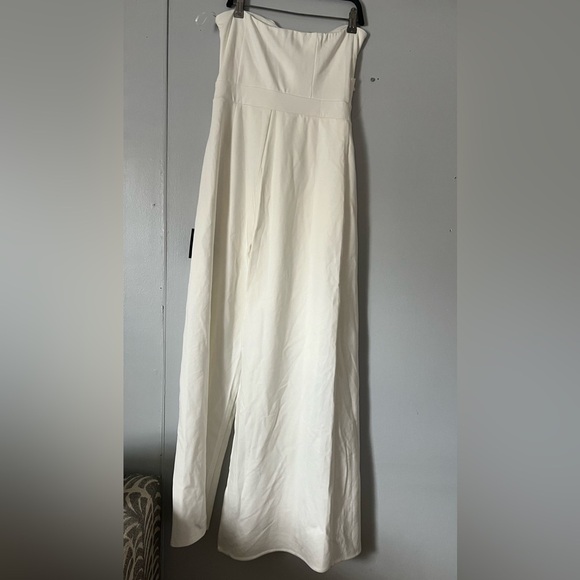 Lulu's Chic White Strapless Jumpsuit - Picture 5 of 6